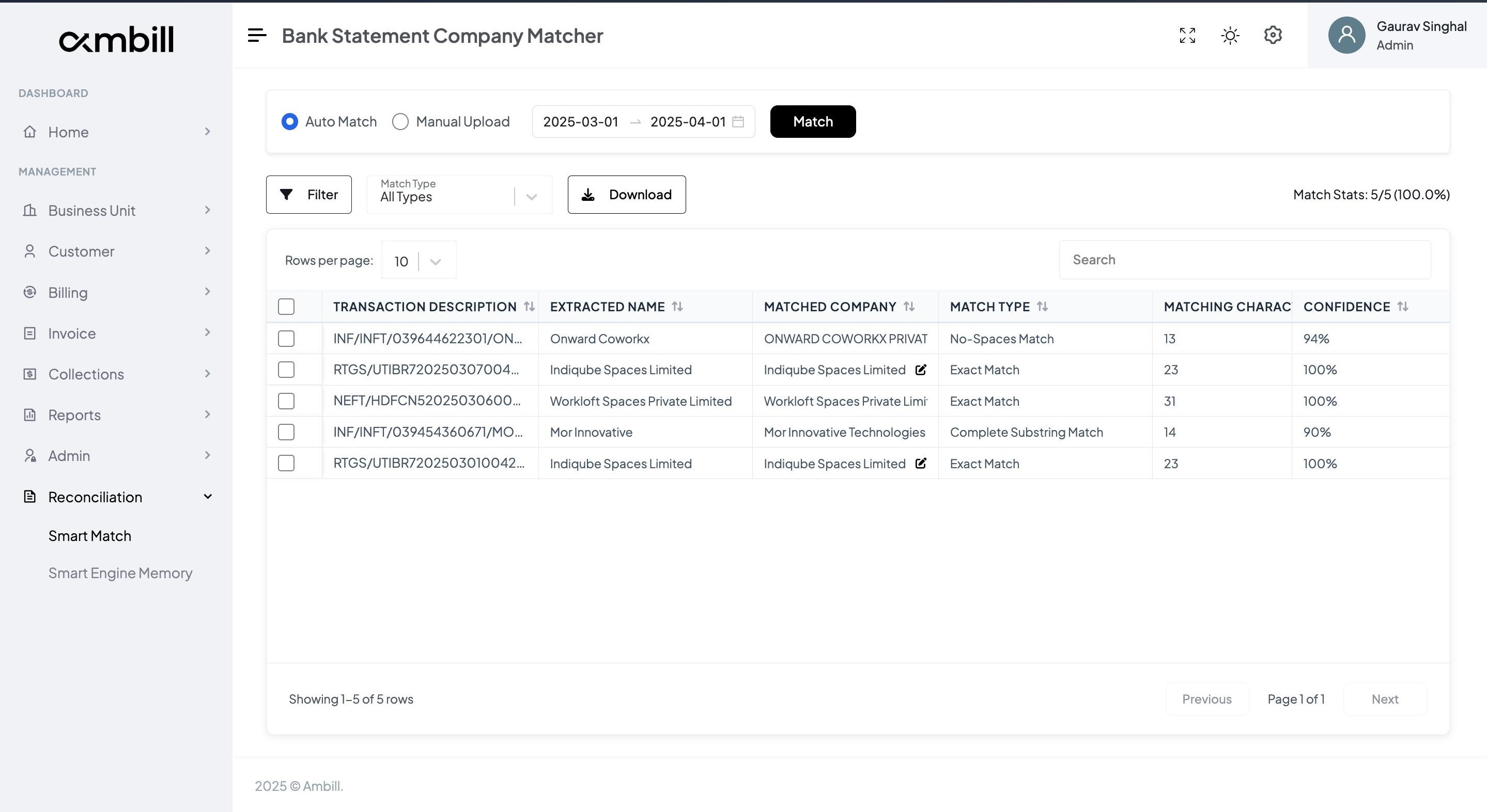 Automated Matching Process